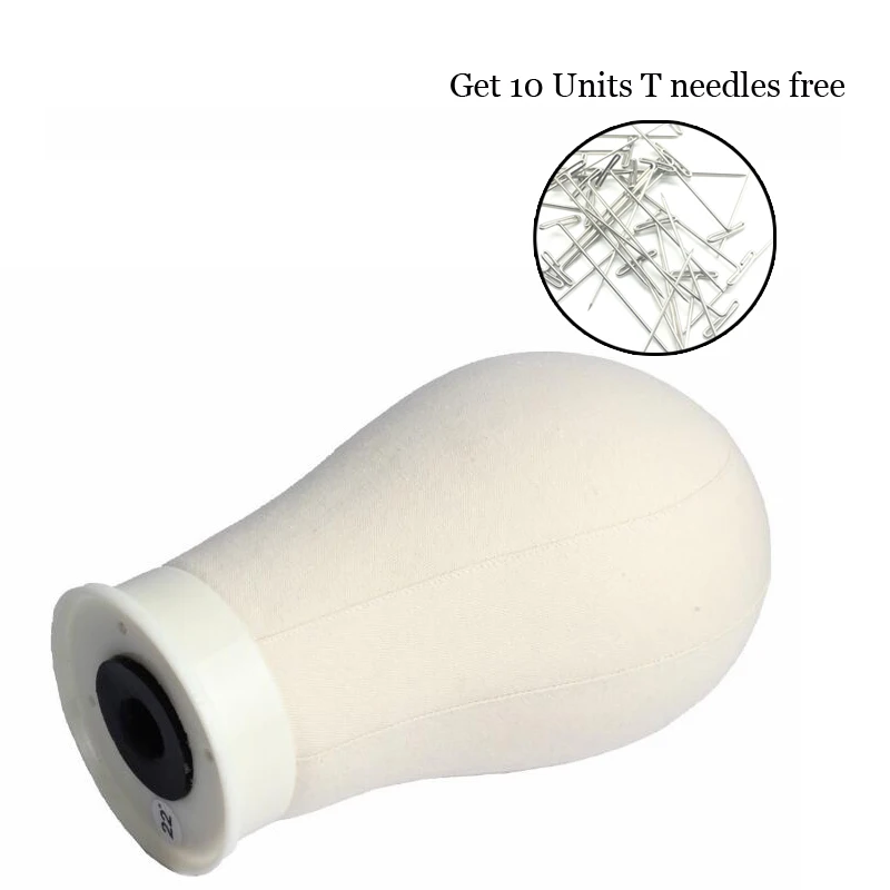 White Block Canvas Manikin Head Wigs Mannequin Head Displaying Making