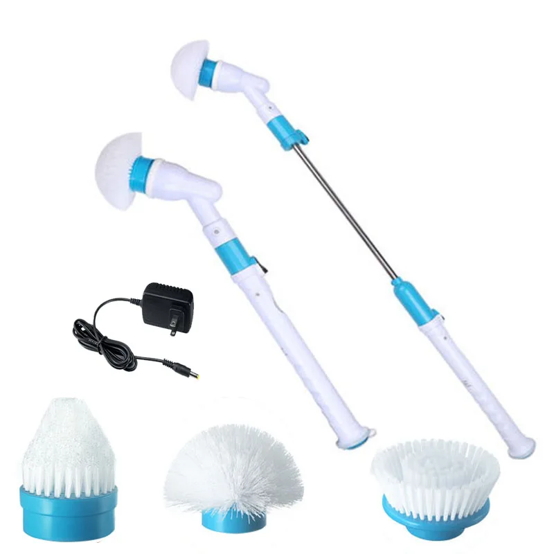 En Ligne Ménage Salle De Bain Brosse Électrique Pour Le Nettoyage Des Outils Maison Turbo Brosse Autolaveuse Long Manche multifonction Sans Fil