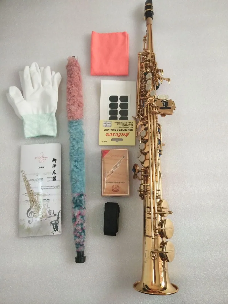 

YANAGISAWA S902 B flat Soprano saxophone High Quality Straight pipe instruments YANAGISAWA Soprano professional Free shipping