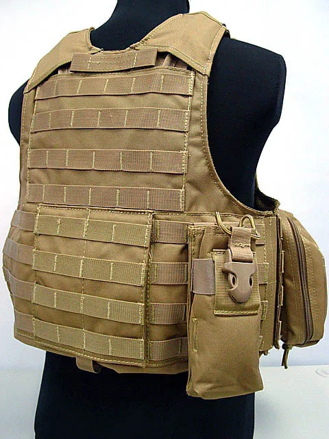 Высокое качество 1000D Molle Combat Strike Plate Carrier CIRAS жилет Койот коричневый