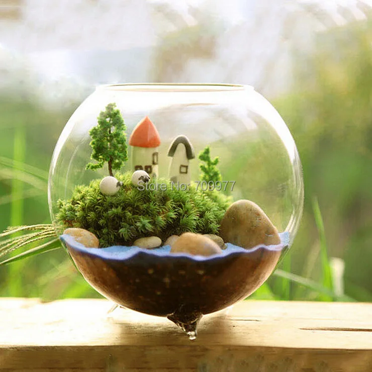 Fashion Glass Moss Microlandschaft Bottle Glass Vase Pot Terrarium