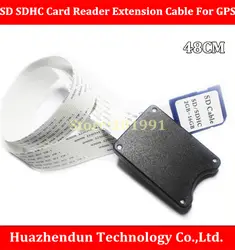 10pcs-high качество debroglie Универсальный SD карты SDHC Reader удлинитель шнура для GPS DVD светодиодный Экран 48 см