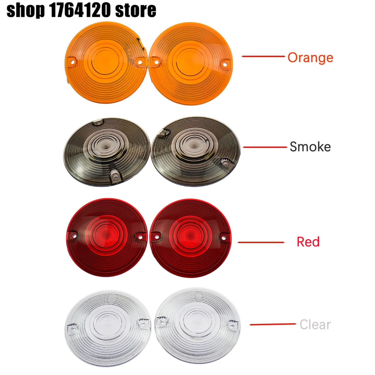 2pcs/4pcs Motorcycle Turn Signal Light Lens Cover For Harley Touring 1986-2014 Electra Glides Road King Ultra Glide Softail
