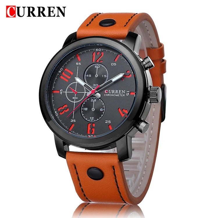  2017 New CURREN fashion Business Quartz watch Men sport Watches Brand Military Watches Men Corium L