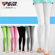 Pgm, ледяные шелковые леггинсы, чулки, женские, солнцезащитные, обтягивающие, штаны для гольфа, УФ-защита, тонкие, тонкие, чулки, высокие эластичные носки AA51862