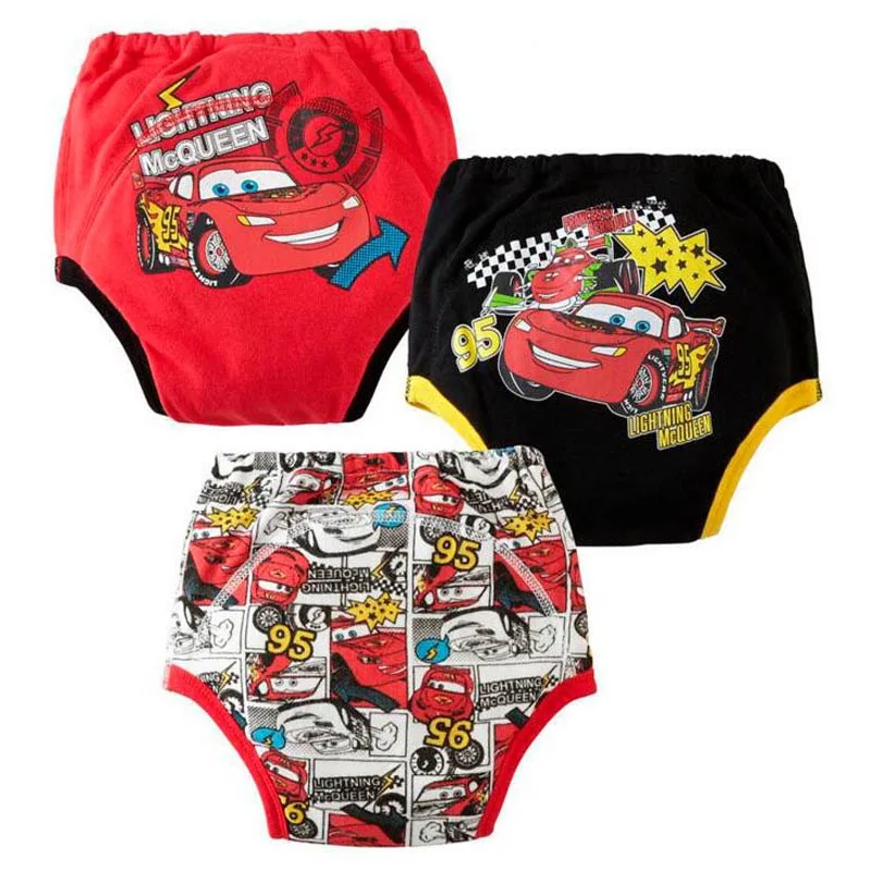 

3PCS Waterproof Cartoon Baby Potty Training Pants Reusable Toilet Trainer Panty Underwear Bebe Cloth Diaper Briefs Wholesale