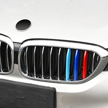 

Car Front Grill Stripes Covers Accessories for BMW 5 Series GT F07 F10 F18 G30 G38 Motorsport Decors Trim Stickers Car-styling