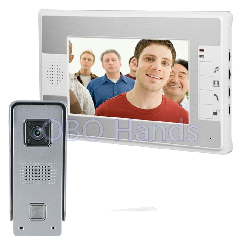 Best Price 7 TFT Color Video font b door b font phone Intercom Doorbell System Kit