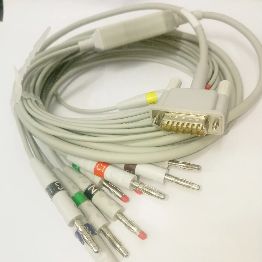 kmtkeramed   Compatible For Bionet Cardiocare 2000/cardiotouch3000 One Piece 10Leads  Cable With Leadwire 4.0 Banana End Iec kmtkeramed   Compatible For Bionet Cardiocare 2000/cardiotouch3000 One Piece 10Leads  Cable With Leadwire 4.0 Banana End Iec