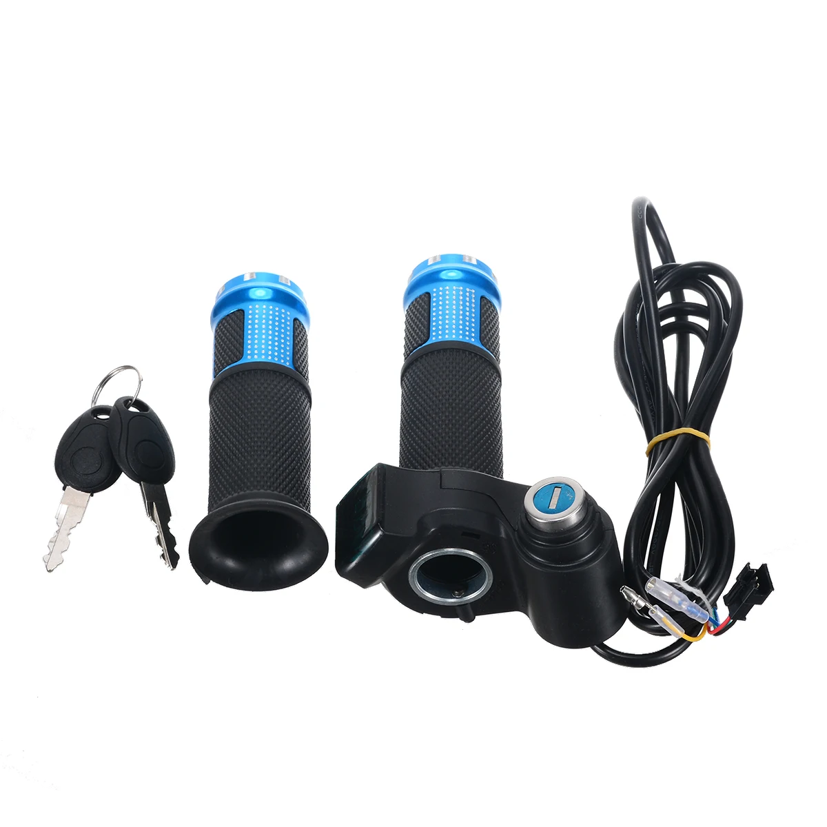 1 Pair Electric E Scooter Bike 24V 36V 48V Display Throttle Rubber Aluminum Handlebar Grip Outdoor Cycling Bicycle Parts