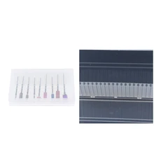 9Pcs Nail Drill Bit Manicure Electric Grinding Polishing Head with Brush Set Manicure Tools Kit + Display Case