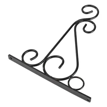 

Iron Garden Wall Light Hanging Flower Plant Pot Bracket Hook Shelf Stand Holder