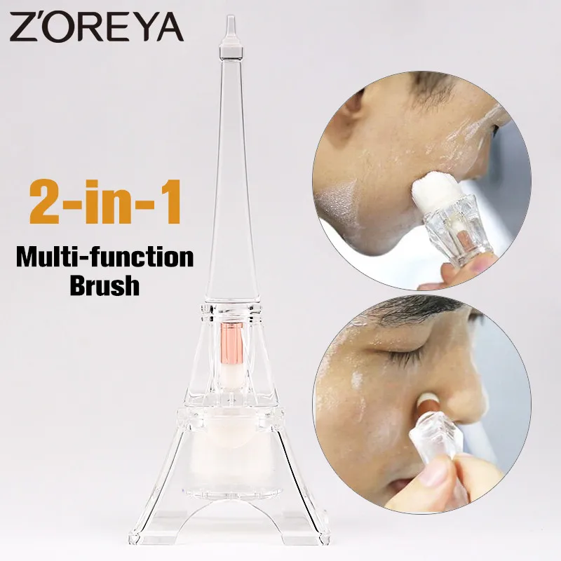 

Zoreya Brand Eiffel Tower Shaped Face Makeup Brushes Soft Synthetic Hair Facial And Nose Multi-function Brush