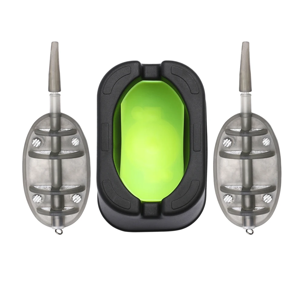 

3Pcs 20g/25g/30g/40g/50g Disgorger Hook Remover Plastic Inline Method Feeder Fishing Mould Carp Fishing Bait Basket Accessories