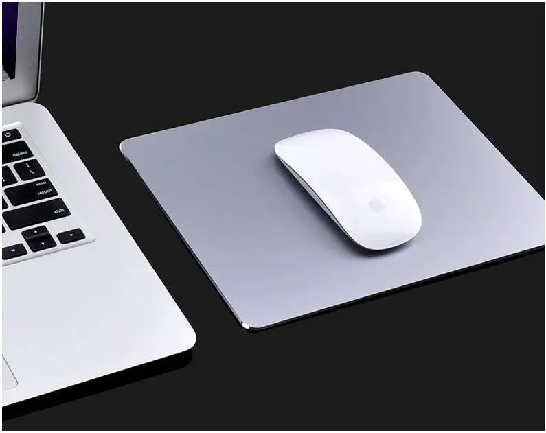 HOT ! Mcoldata New Metal mouse pad slim mini for MACBOOK XIAOMI PC laptop Keyboard Frosted Matte pad with non-slip fiber bottom