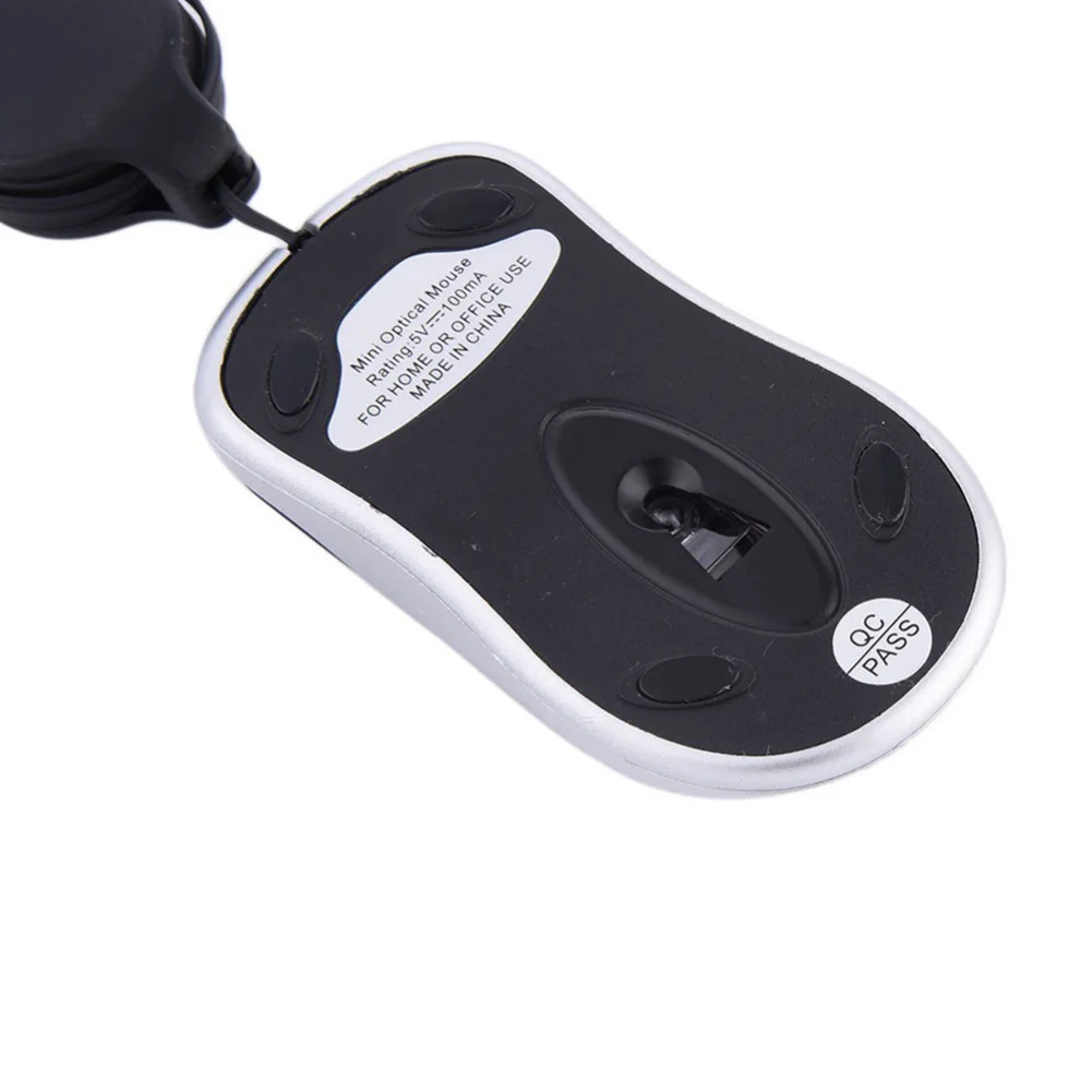 Мини Выдвижной кабель USB Проводная игровая мышь для путешествий оптическая компьютерная мышь USB компьютерная мышь геймер Мыши для ПК