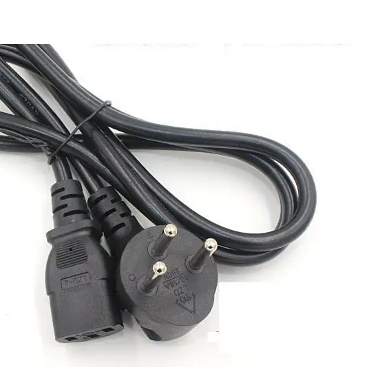 

Fusing 1.2m 1.5m 1.8m Israeli Pin Tail 3x0.75mm2 Thick Core With Regular Tri-circular Pin Tail Computer Display Power Cord Free shipping