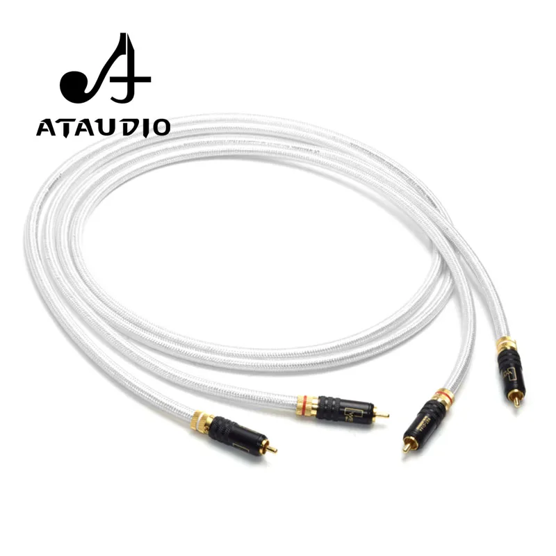 ATAUDIO медный и посеребренный Hifi RCA кабель Hi end 2RCA Папа папа|Кабели VGA| |
