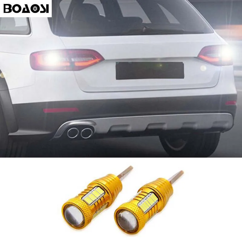 Boaosi 2x Canbus T15 светодиодный Фары заднего хода W16W 32SMD Автомобильный светодиодный Резервное копирование задний фонарь для audi A1 A3 A4L A6L A5 A7 Q3 Q5 Q7 S5 TT