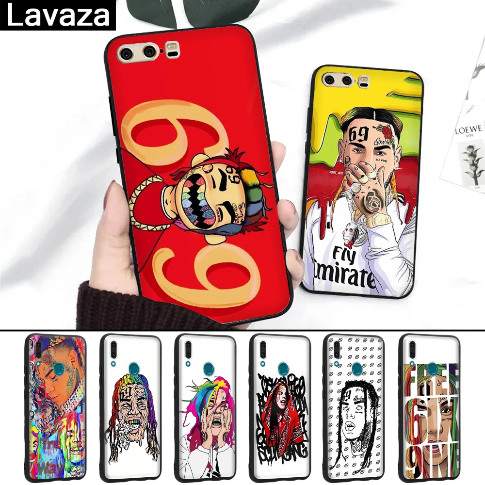 

Lavaza hip hop rapper Tekashi 69 6ix9ine Silicone Case for Huawei P8 Lite 2015 2017 P9 2016 Mini P10 P20 Pro P Smart 2019