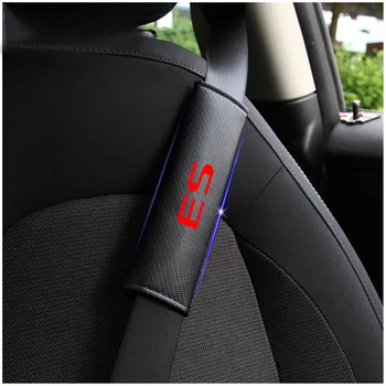 

2PCS PU Reflective Car Seat belt shoulder Pads Safe Seat Belt Cover For Lexus ES Car Styling Auto Parts