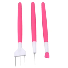 DIY 3 шт. украшения для выпечки набор инструментов для выпечки вентиляционная игла помадка комплект для украшения торта для торта гравировальные группы