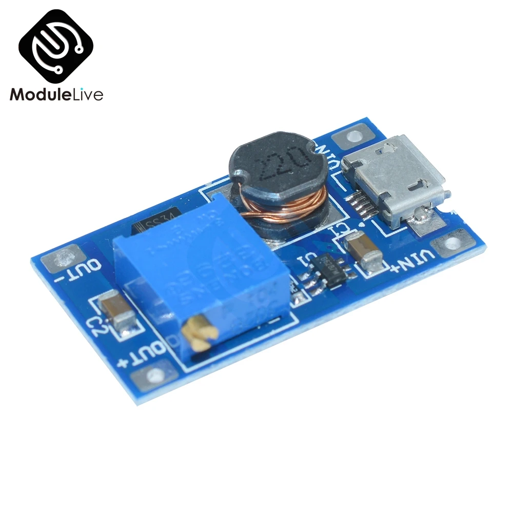 2PCS 2A MT3608 DC-DC Step Up Power Apply Module Booster Power Module for Arduino