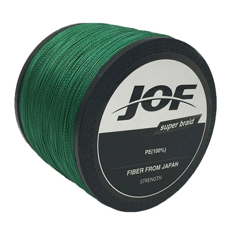 JOF Высокое качество 1000 м 4 нити 4LB 150LB плетеная леска PE прочная мультифиламентная