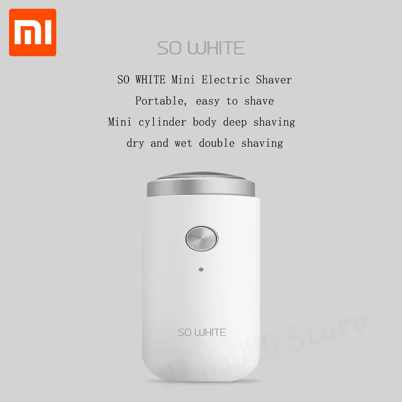 Xiaomi SO белая мужская мини электробритва Глубокая чистка моющаяся перезаряжаемая