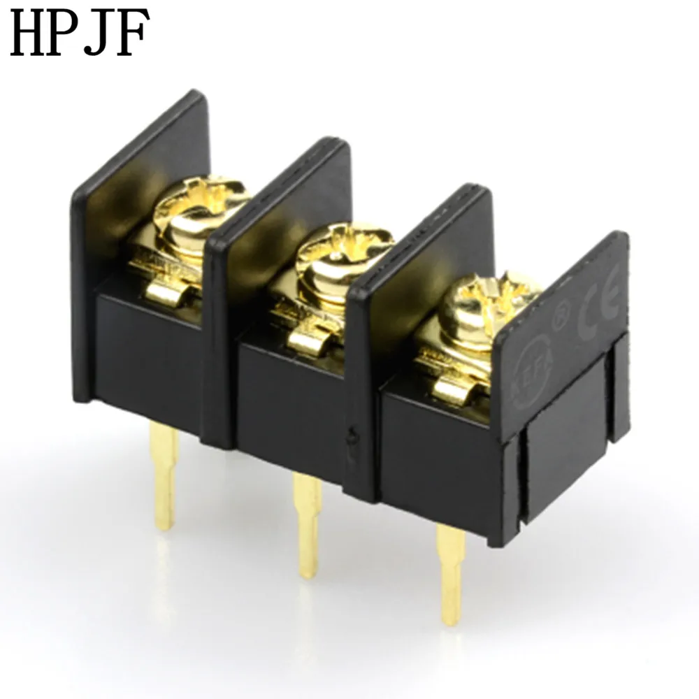 KF1000 2/3/4Pin 10,0 мм Шаг 2/3/4 Pin 2/3/4 Способа прямые булавки 300V 25A PCB Винтовые клеммы разъема - Цвет: 5PCS KF1000-3Pin