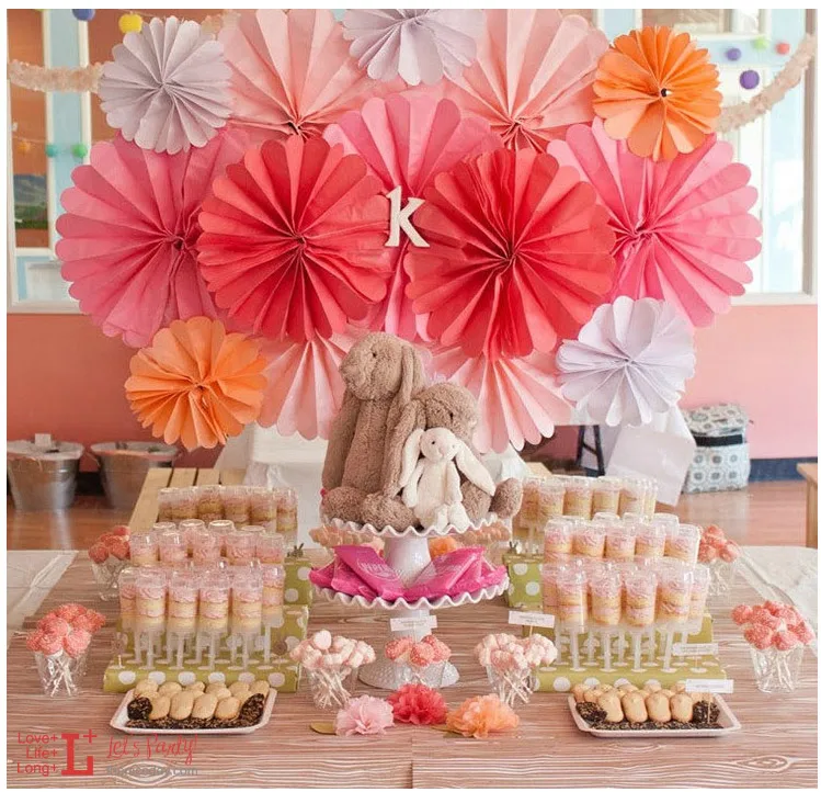 fuchsia how to color make inch Fuchsia Tissue (25cm) 10pcs/lot fan Paper Flower 10