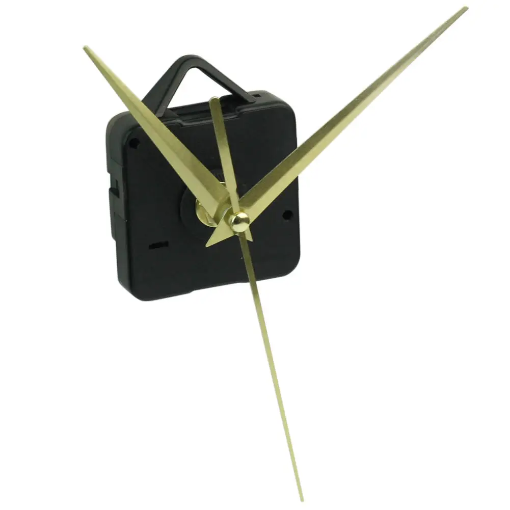 

1 x clock movement 3 Gold Hands Powered by one AA battery Black Quartz Wall Clock Movement Mechanism DIY Repair Parts Kit Home