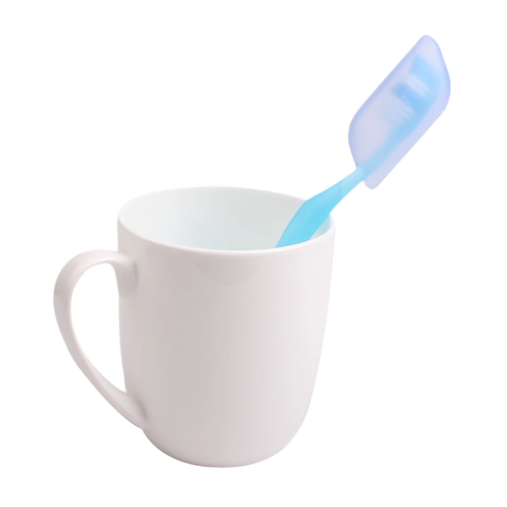 New Arrival 3pcs Silicone Toothbrush Head Case Covers for Outdoor Sports Home Use Travel Outdoor Tools 