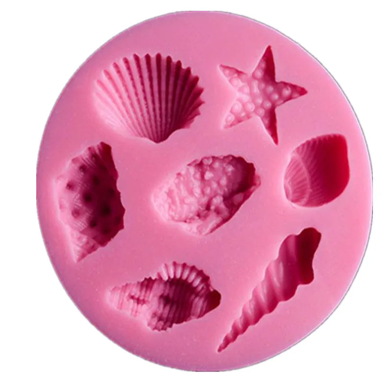 

3D Silicone Pretty Sea Snail Shell Fondant Mold DIY Chocolate Cake Decorating Tools Christmas Gift Mould Baking Tools