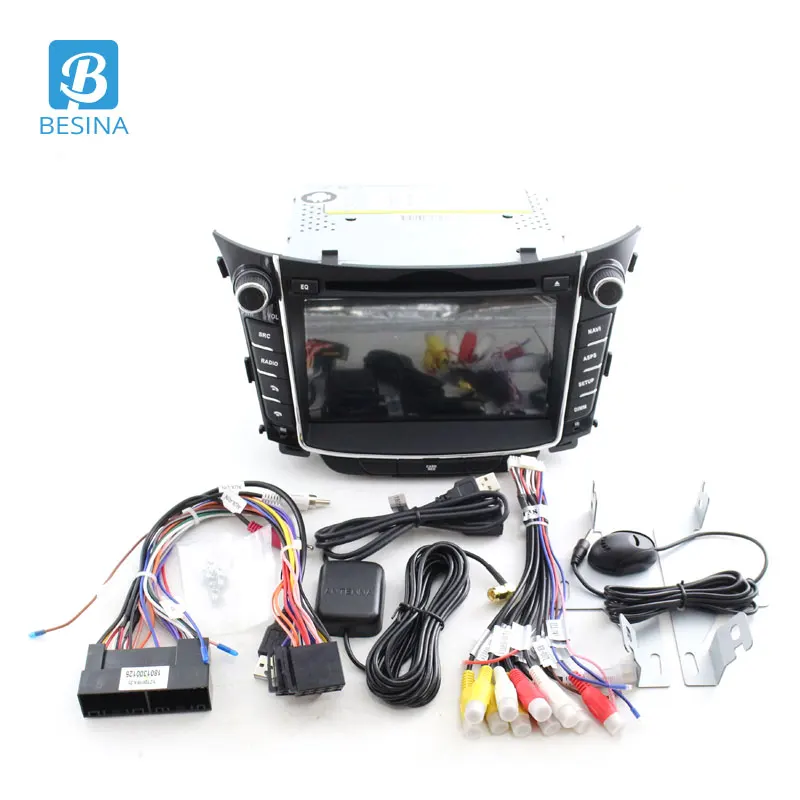 Discount Besina 2 Din Android 9.0 Car DVD Player For Hyundai I30 Elantra GT 2012 2013 2014 2015 2016 GPS Bluetooth Multimedia Car Radio 4