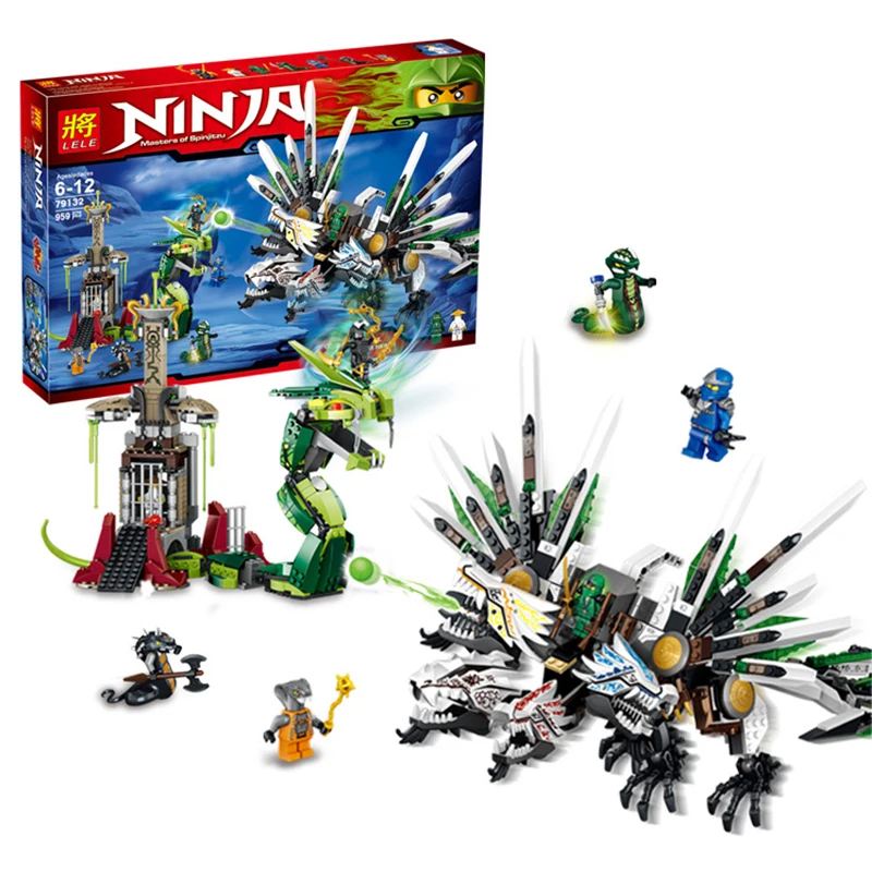 

959Pcs Models Toy Ninjas Figure Epic Dragon Battle 79132 Building Blocks Set Compatible LegoING Ninjagoed 9450 Toys & Hobbies