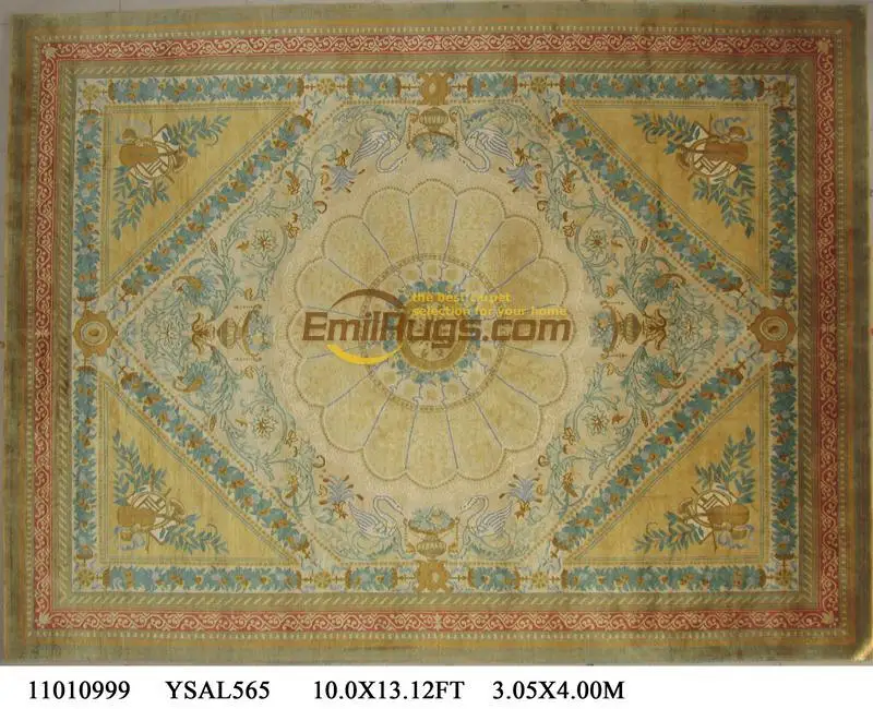 Топ Мода Tapete Подробнее о 10' X 13,12 'ручной Узелок толстый плюшевый французский коврик «савонри» ковер сделан на заказ ysal565gc88savyg2