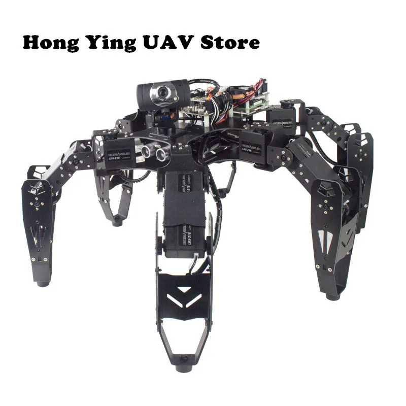 DIY 18DOF многоножной робот Raspberry Pi шестифутовый RaspberryPi с открытым исходным кодом