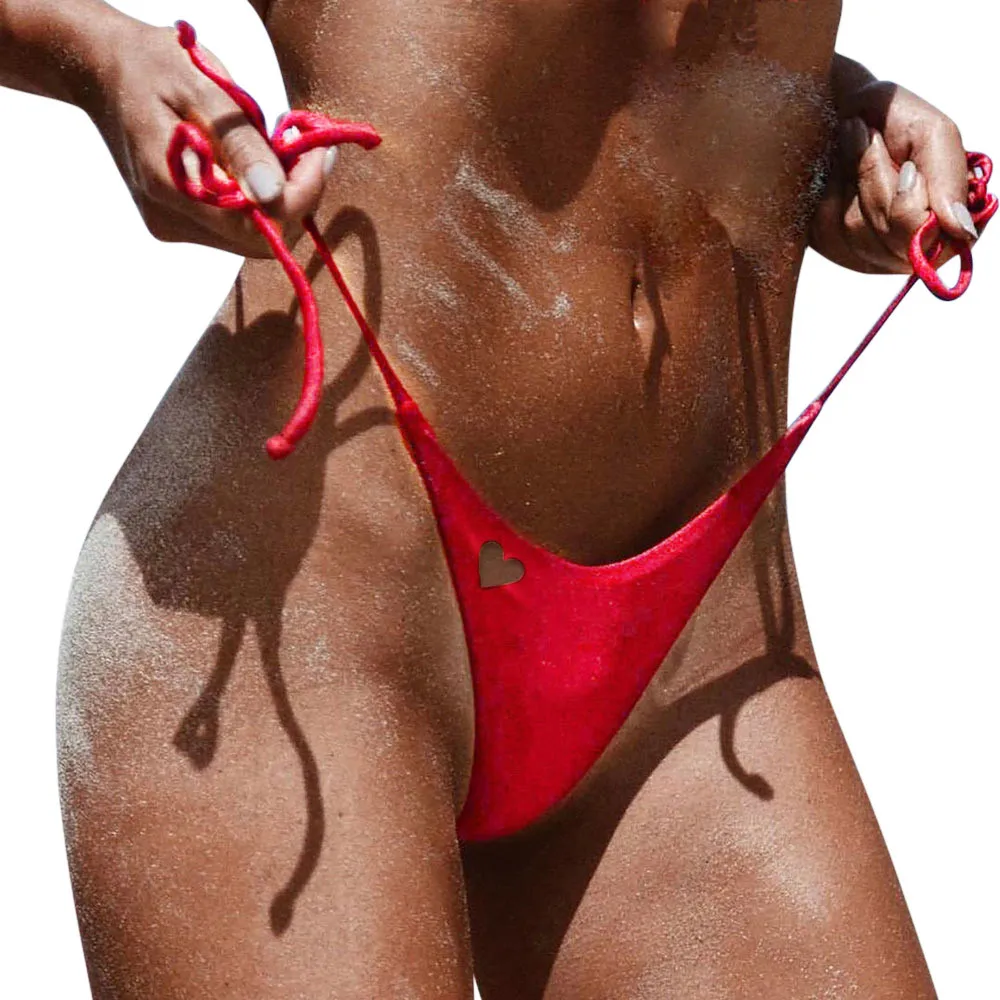

Women Swimwear Brazilian Cheeky Bikini Bottom Side Tie Thong Bathing Swimsuit Swimwear Bikinis Sexy Bathing Suits Biquini 3.0#
