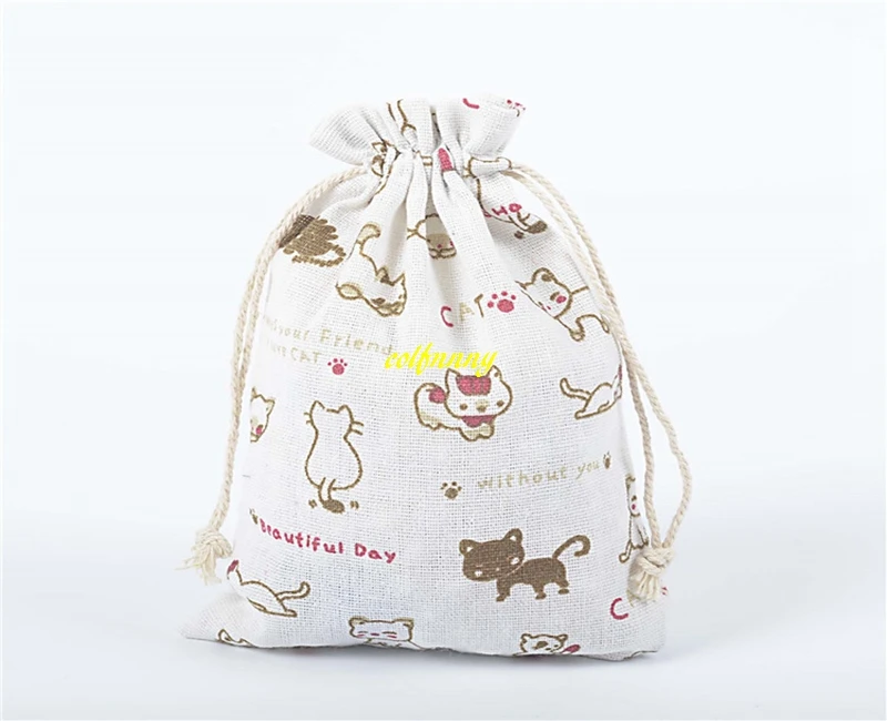 13*18 см хлопок мешковина Drawstring подарок ювелирные изделия Чехлы Джут сумки для свадебной для рождественской вечеринки 28 цветов