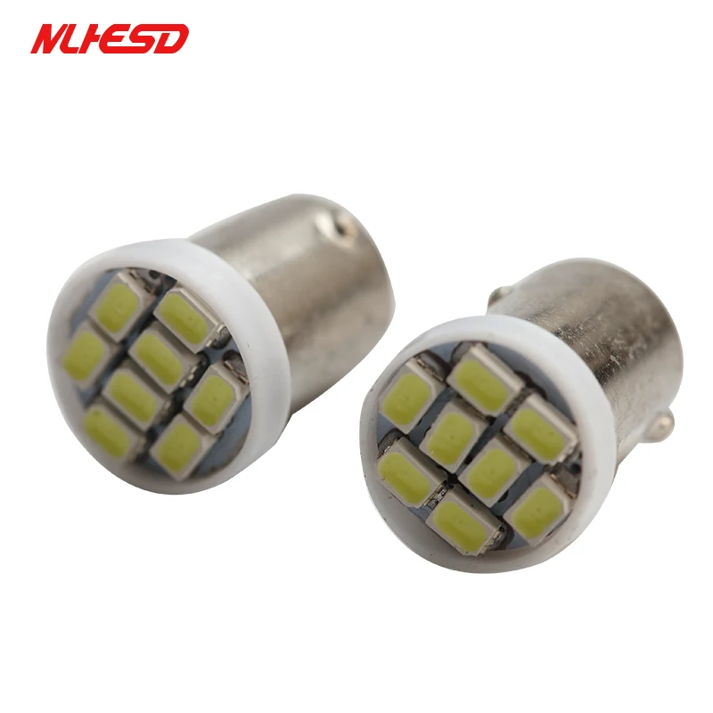 100 X грузовик светодио дный 24 В BA9S 8 SMD 1206 3020 H6W T4W 8 светодио дный 8smd Клин светодио дный свет лампы белый красные, синие желтый и зеленый цвета голубой лед 24 В