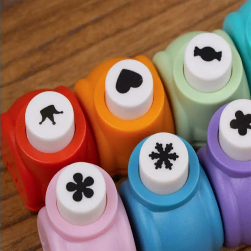 

1PC Latest DIY Punch Cutter Special Design for Kids' Inspiration Mini Cutter Tool High Quality ABS plastic metal cute