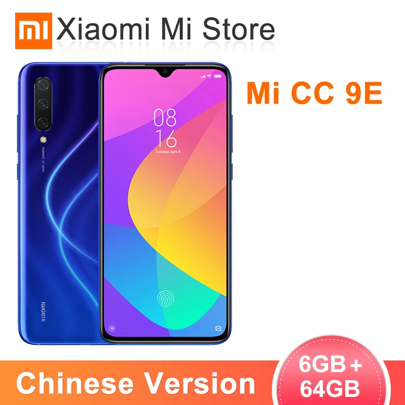 Xiaomi Mi CC9e 6 ГБ 64 Гб мобильный телефон Snapdragon 665 Восьмиядерный 6,08" полный экран 48MP AI Тройная камера s 32MP фронтальная камера