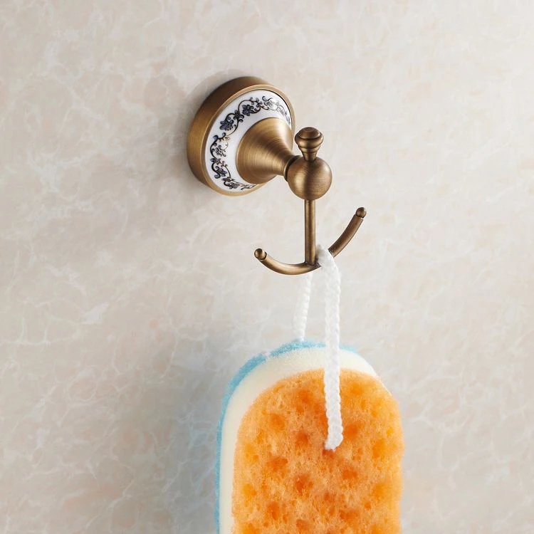 Buy Robe Hooks Antique Copper Porcelain Bathroom