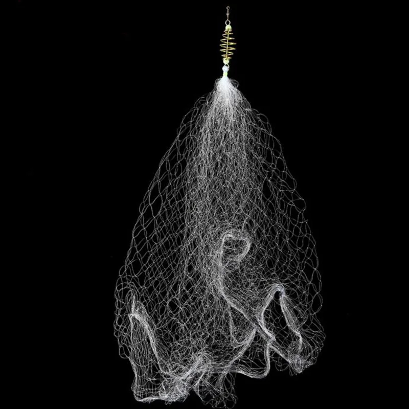 

2 pieces/lot Copper Spring Shoal Fishing Net Small Mesh Fishing Net Suitable for Telescopic Fishing Rod Night Fishing Tackle M12