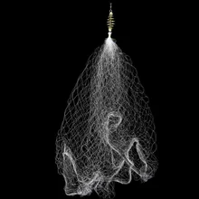 2 items/lot Copper Spring Shoal Fishing Web Small Mesh Fishing Web Appropriate for Telescopic Fishing Rod Evening Fishing Sort out M12