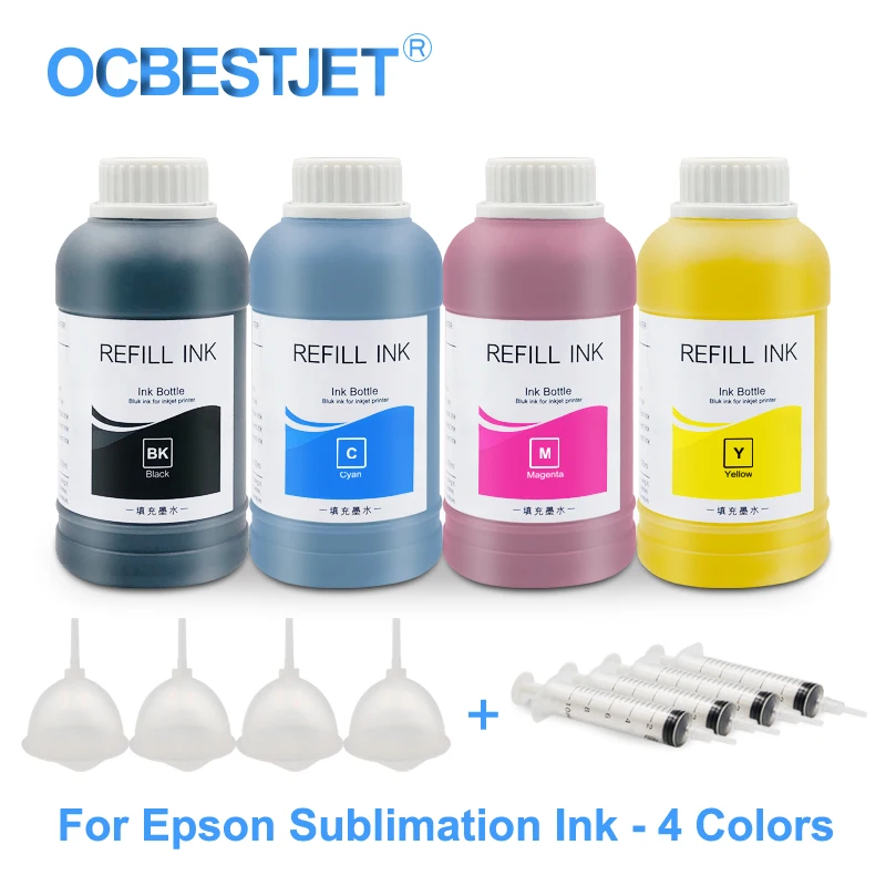 

4x250ml Sublimation Ink Bottle For Epson L212 L314 L362 T26 TX109 TX117 CX4300 CX7300 WF-2860 Heat Transfer Ink Heat Press Ink