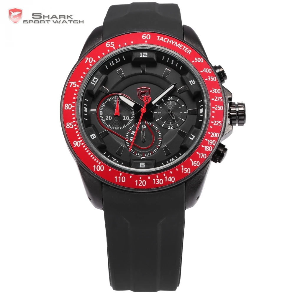 Snapper Shark Sport Watch Stainless Steel 24 Hours Black Red Male Clock Analog Military Quartz Montre Homme Men watch / SH280 Snapper Shark Sport Watch Stainless Steel 24 Hours Black Red Male Clock Analog Military Quartz Montre Homme Men watch / SH280