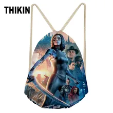 THIKIN Alita сумка со стягивающим шнурком и напечатанным текстом рюкзак для детей мальчиков маленький рюкзак на шнурке детские сумки на заказ
