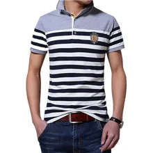 2016 sommer Stil Hochwertige Gestreiften polo Shirt Lässig Klassische Männer Kurzarm Mode polo Shirts M-3XL